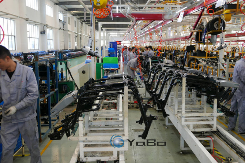 motorcycle production line