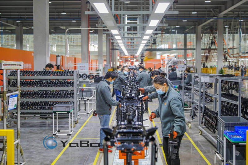 motorcycle production line