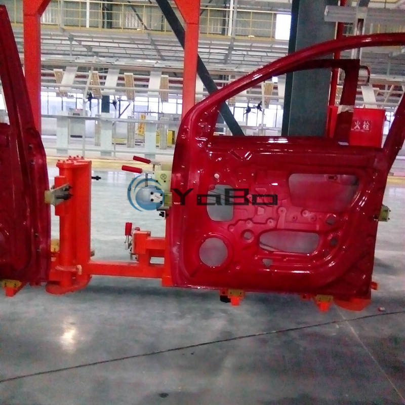 Automobile door assembly line