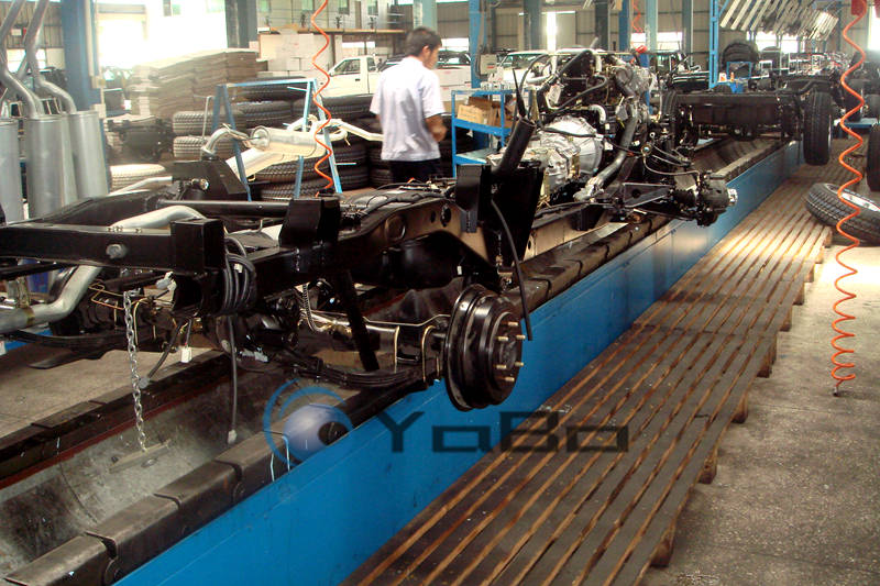 Automobile chassis assembly line