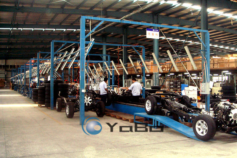 Automobile chassis assembly line