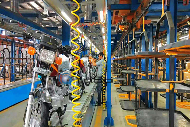 Motorcycle assembly line